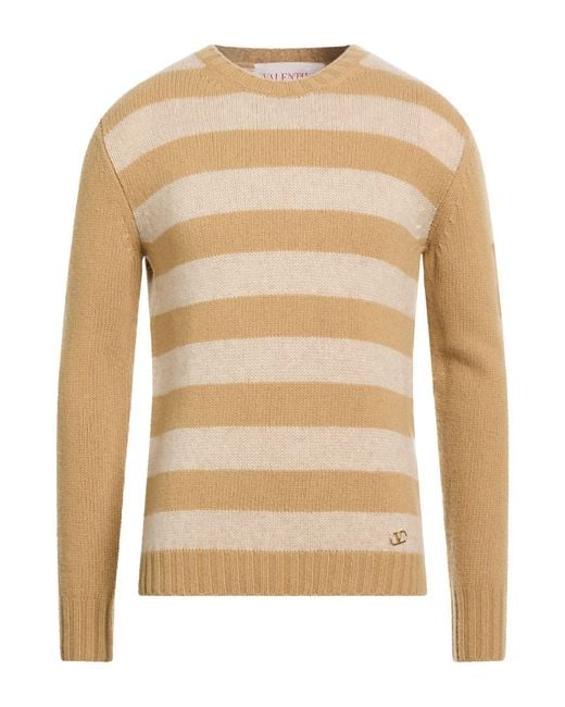 Valentino Garavani Natural Sand Sweater Wool, Cashmere for men