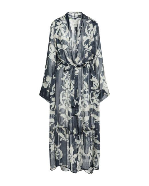 Forte_forte White Overcoat & Trench Coat Linen, Silk