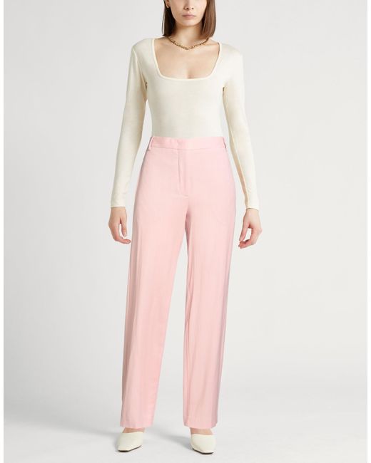 Paul Smith Pink Pants Viscose, Virgin Wool, Polyester