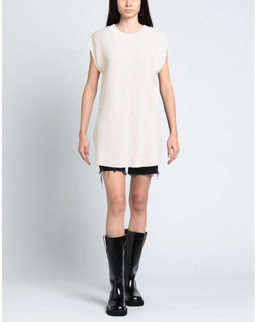 Anneclaire White Sweater Merino Wool, Cashmere