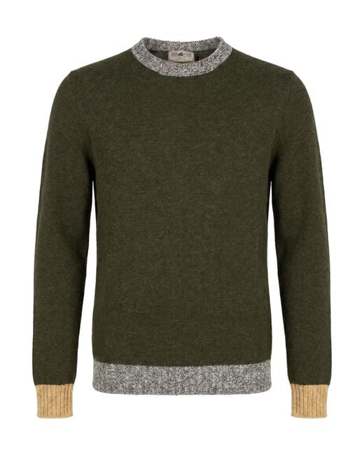 Pullover Irish Crone de hombre de color Green