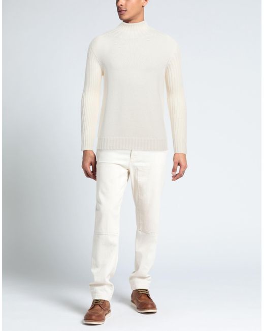 Gran Sasso White Turtleneck for men