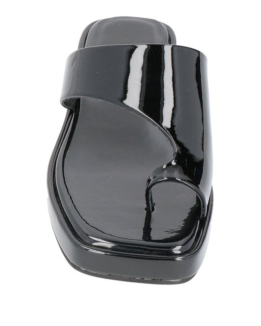 Jeffrey Campbell Black Toe Post Sandals
