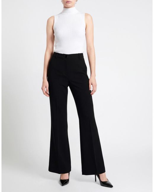 ViCOLO Black Pants Viscose, Nylon, Elastane