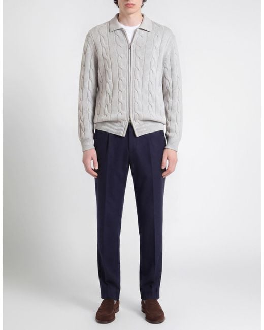 Gran Sasso White Light Cardigan Virgin Wool, Viscose, Cashmere for men