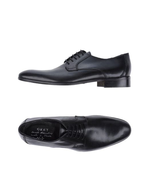 Daniele Alessandrini Black Lace-Up Shoes for men