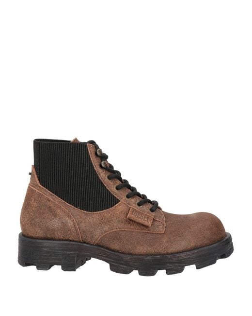 DIESEL Brown Ankle Boots for men