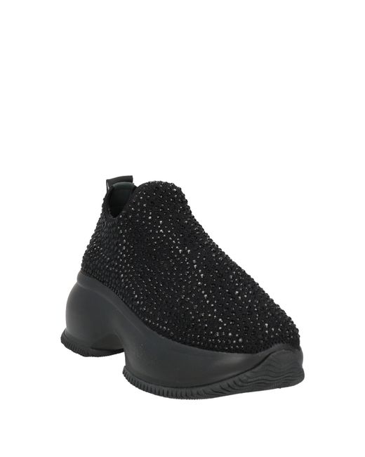 Hogan Black Sneakers Polyamide, Elastane