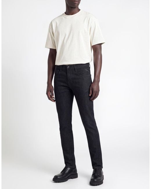 Replay Blue Hyperflex Jeans Cotton, Polyester, Elastane for men