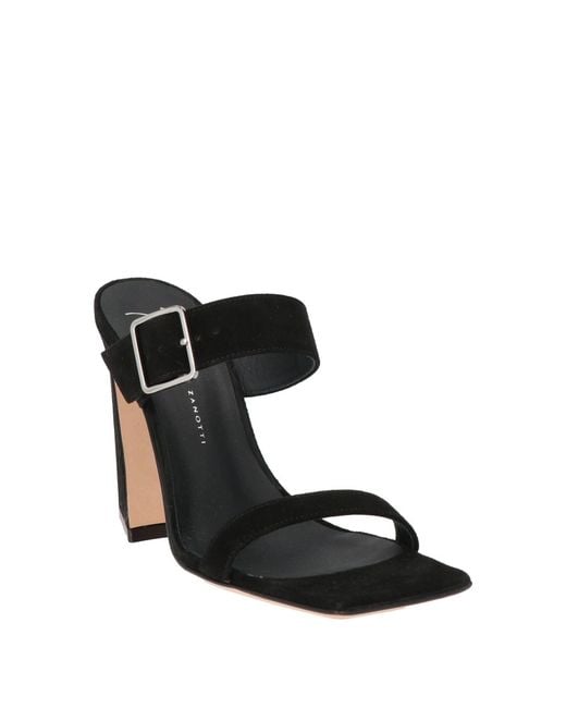 Giuseppe Zanotti Black Sandals Leather