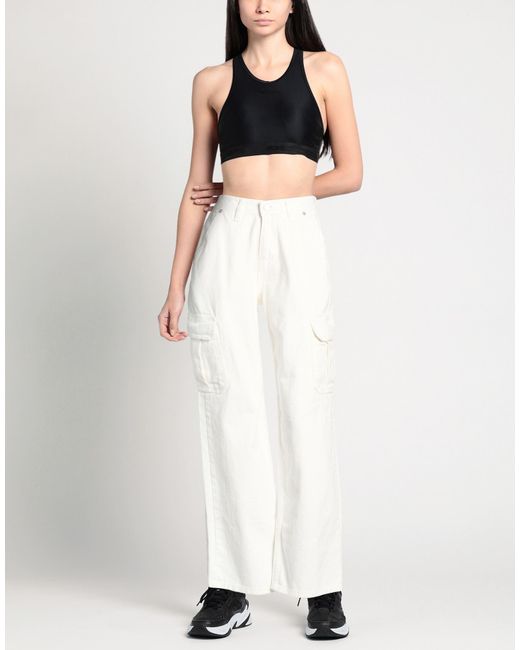 Frankie Shop White Jeans Cotton