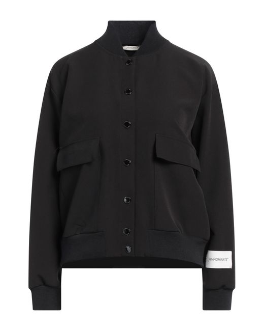 hinnominate Black Jacket Polyester, Elastane