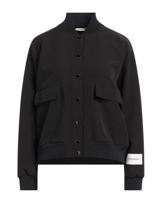 hinnominate Black Jacket Polyester, Elastane