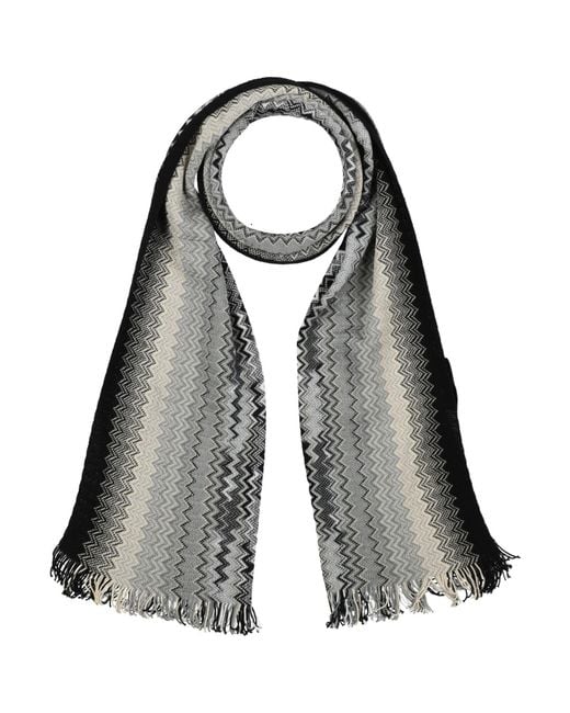 Missoni Black Scarf Cotton for men