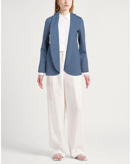 Toy G. Blue Slate Blazer Viscose, Nylon, Elastane