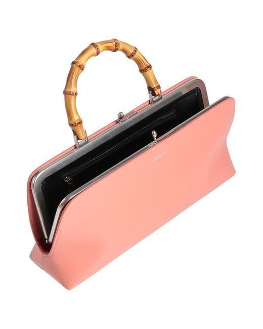 Jil Sander Pink Handbag Leather