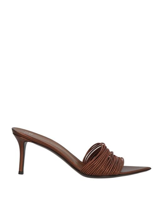 Giuseppe Zanotti Brown Rust Sandals Leather