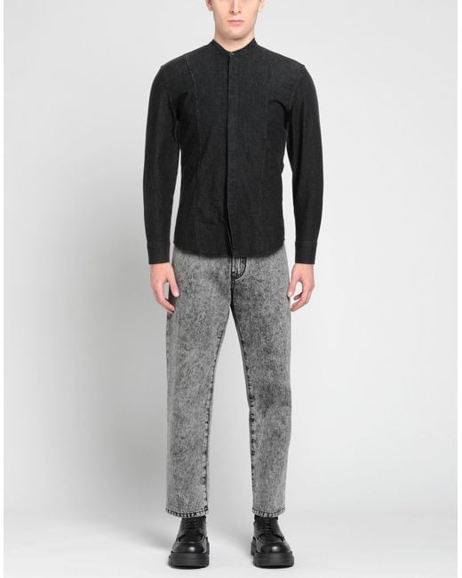 Dondup Black Denim Shirt for men