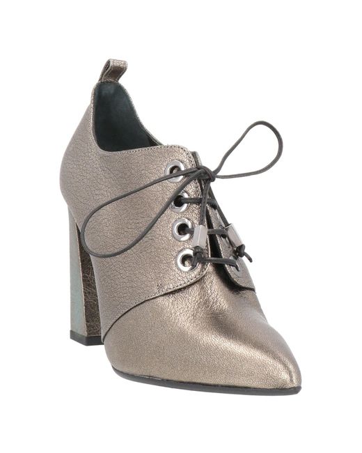 Chantal White Lace-up Shoes