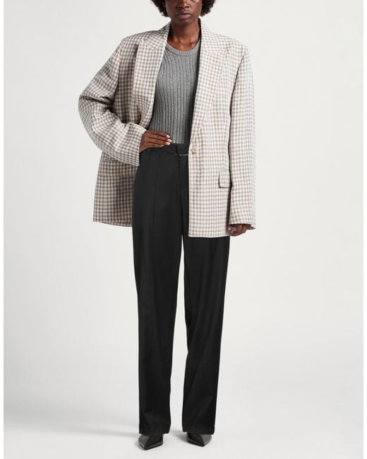 Gaelle Paris Black Pants Polyester, Viscose, Elastane