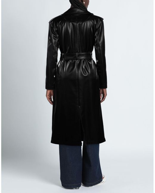 Patrizia Pepe Black Overcoat & Trench Coat