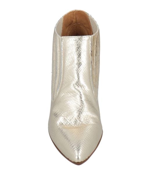 GIO+ White Platinum Ankle Boots Leather