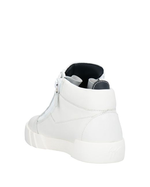 Giuseppe Zanotti Leather Sneakers in White for Men | Lyst