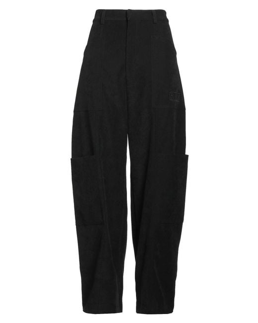 Gaelle Paris Black Pants Polyester, Elastane