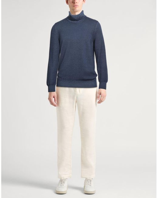 Tagliatore Blue Turtleneck for men