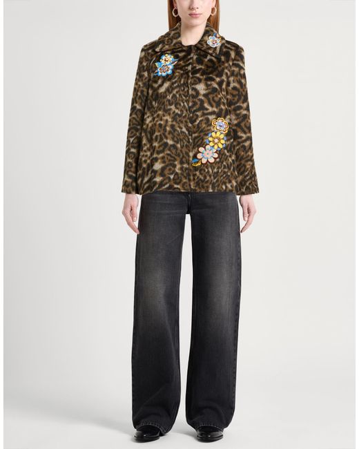 Boutique Moschino Green Shearling & Teddy