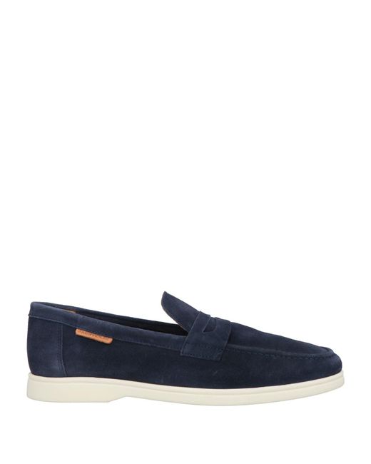 Ambitious Blue Loafers Leather for men