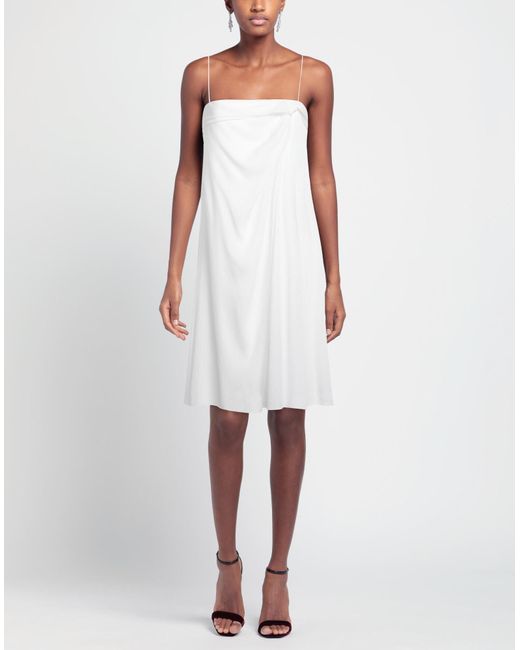 Emporio Armani White Midi Dress