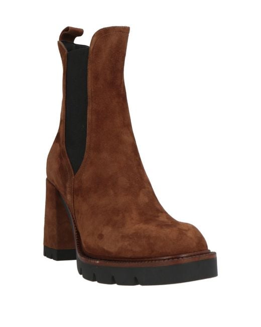 Albano Brown Ankle Boots Leather