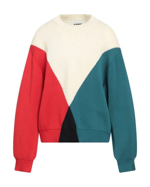 Jil Sander White Sweater for men