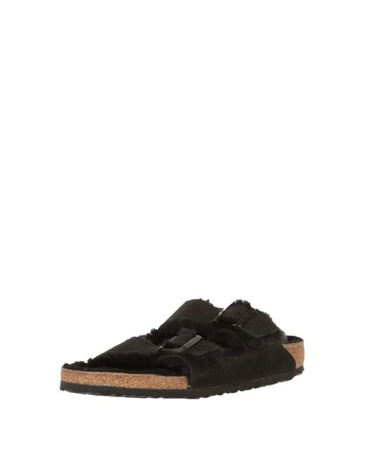 Birkenstock Black Unisex Arizona Shearling Sandals