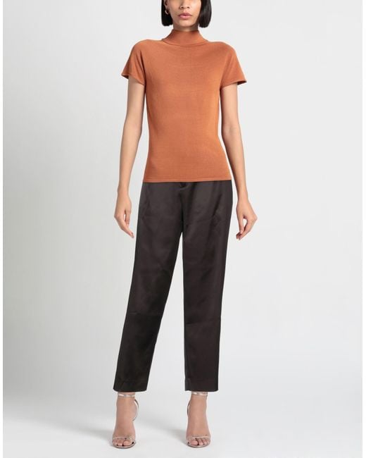 PT Torino Gray Pants Acetate, Polyamide, Elastane