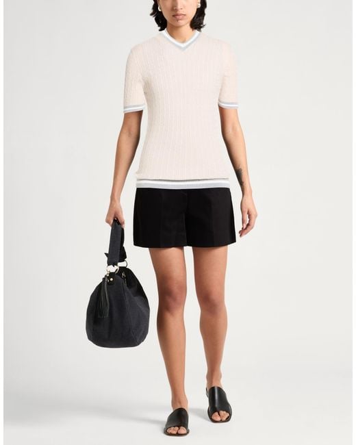 Eleventy White Pullover