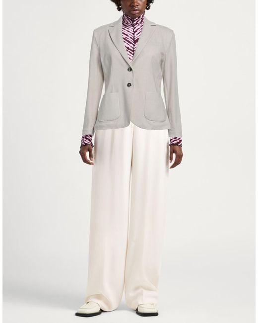 Circolo 1901 Gray Blazer Cotton, Elastane
