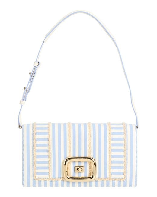 Roger Vivier White Shoulder Bag Textile Fibers