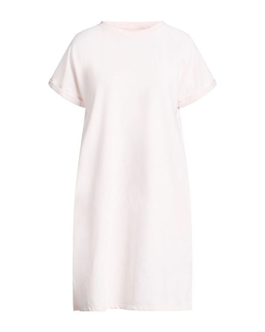 Juvia White Mini Dress Cotton, Polyester