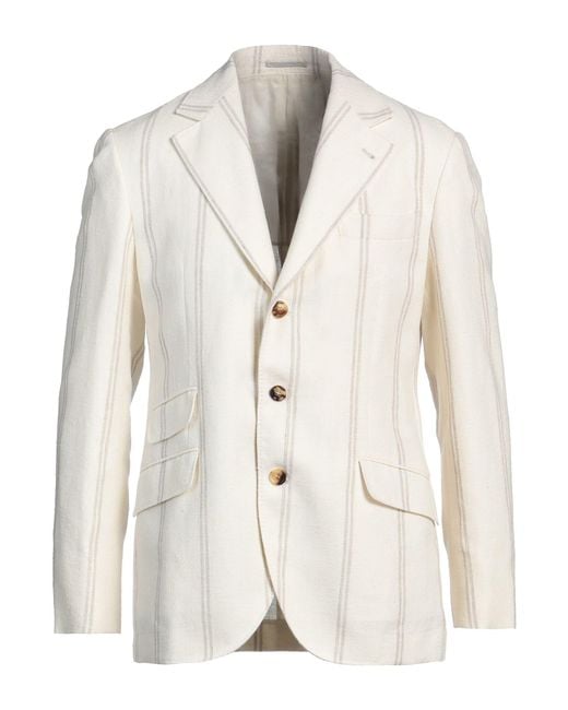 Brunello Cucinelli Natural Blazer for men