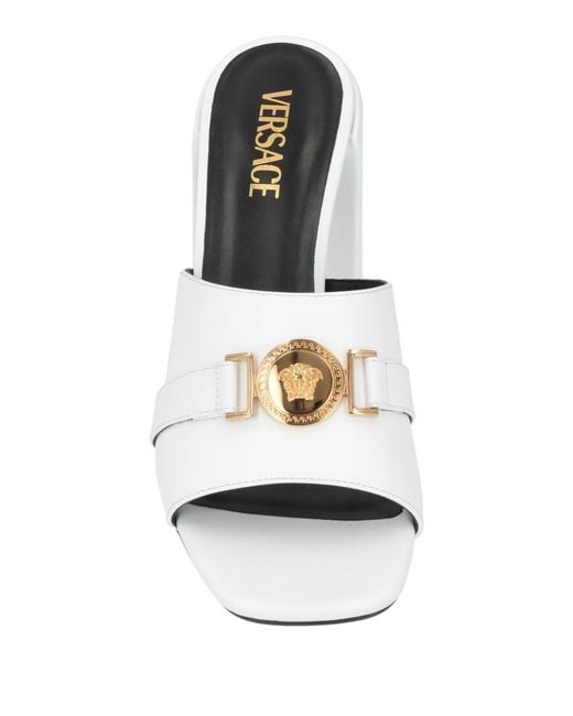 Versace White Sandals