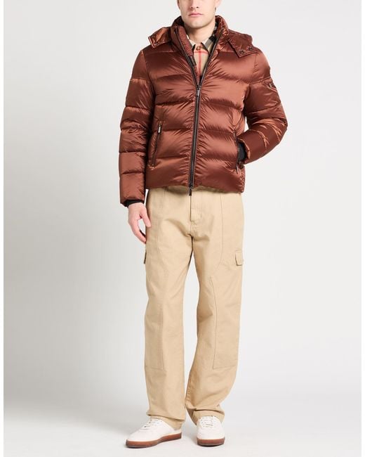 Moorer Brown Puffer Polyamide for men