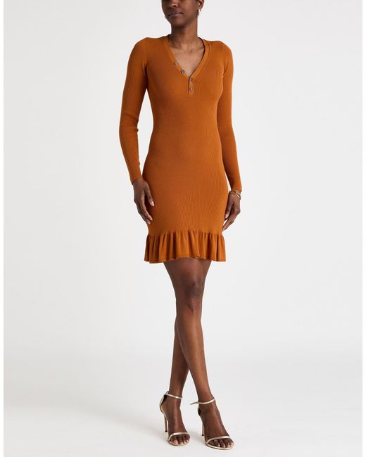 Twinset Orange Mini Dresses