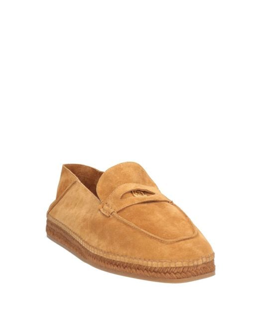 Bally Orange Camel Loafers Leather for men