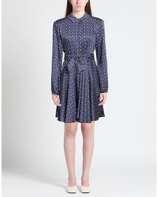 Rebel Queen Blue Mini Dress Polyester