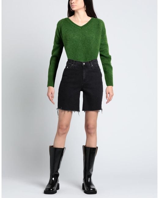 CROCHÈ Green Sweater Virgin Wool, Polyamide