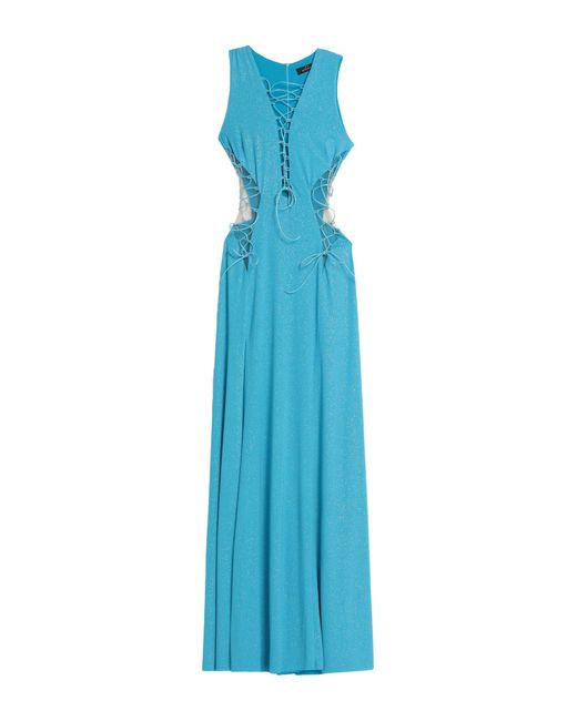 MATILDE COUTURE Blue Maxi Dress