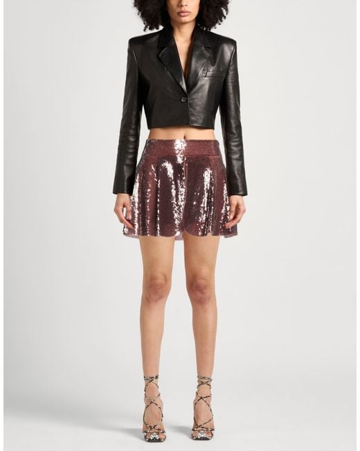 DSquared² Red Mini Skirt Polyamide, Elastane