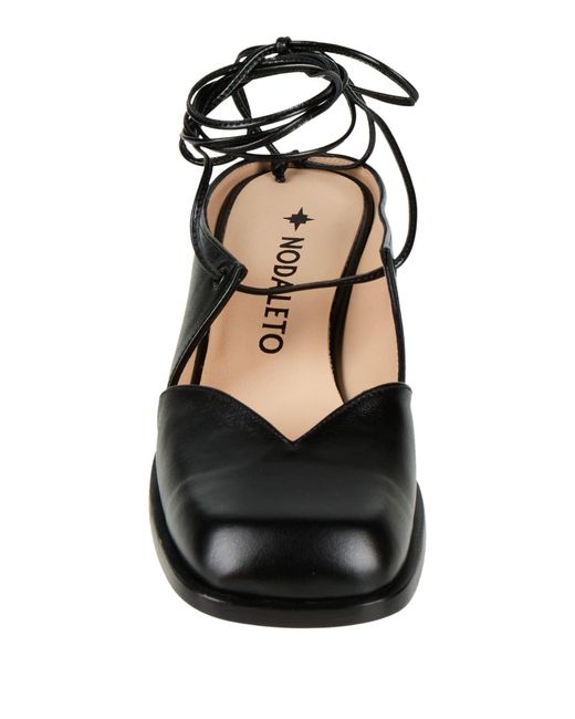NODALETO Black Pumps Leather
